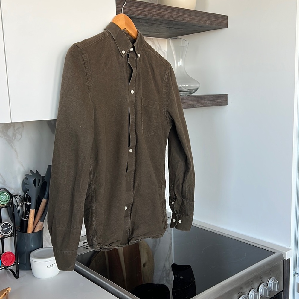 H&M Casual Dress Shirt - green  - XS